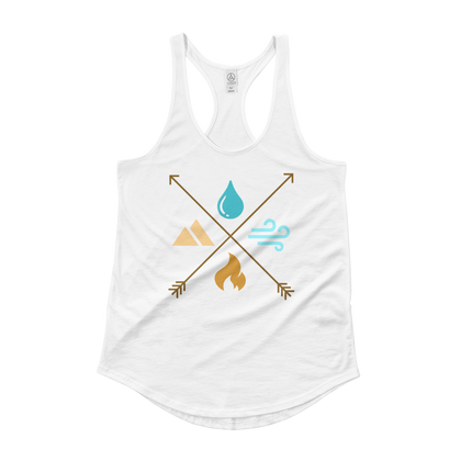 Purely Adventure Logo - Ladies' Shirttail Tank