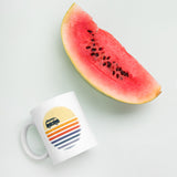 Gradient Sunset Surf Van Mug